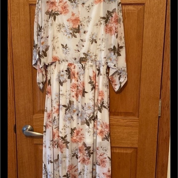 Baltic Born Maxi Dress in White and Pink - Picture 3 of 6